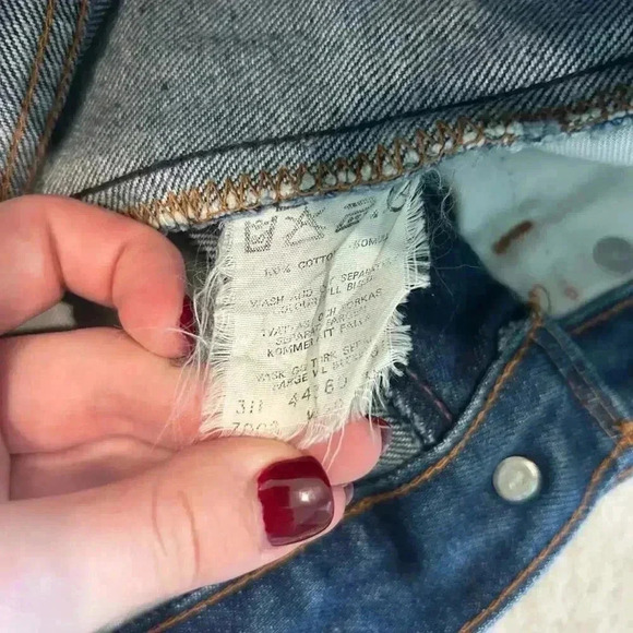 Levis Strauss & Co 70s Vintage High Waist Shorts Stretch Denim Booty Shorts - Picture 9 of 9